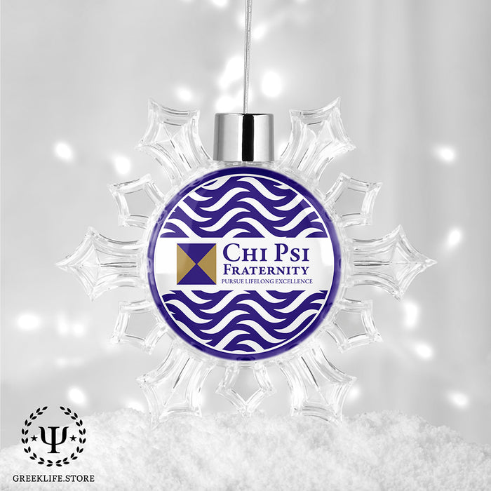 Chi Psi Christmas Ornament - Snowflake