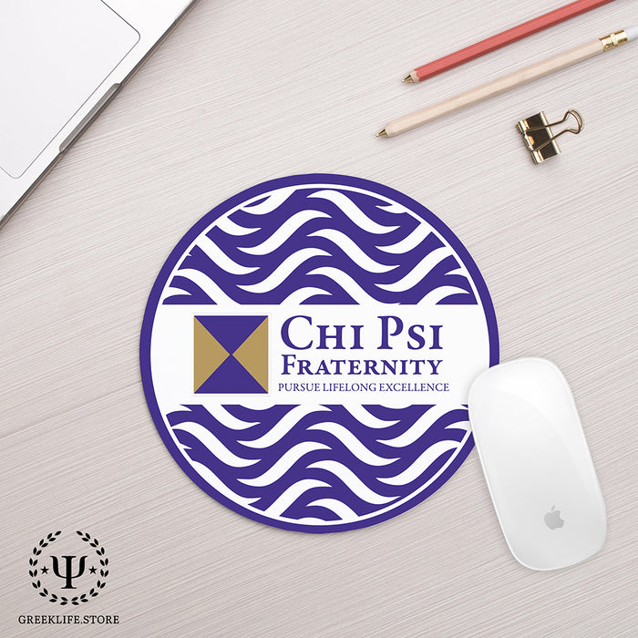 Chi Psi Mouse Pad Round