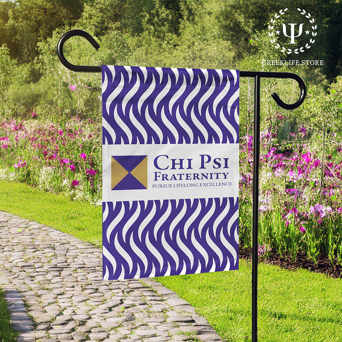 Chi Psi Garden Flags