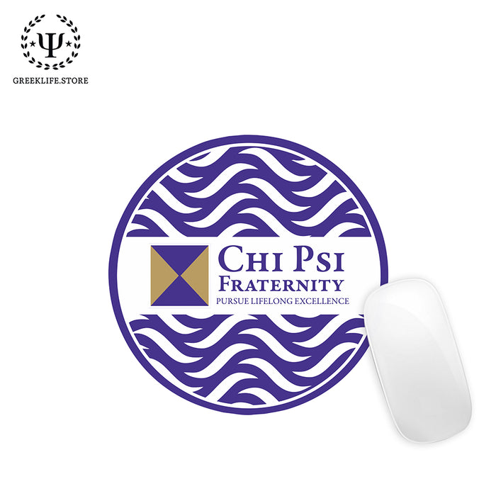 Chi Psi Mouse Pad Round