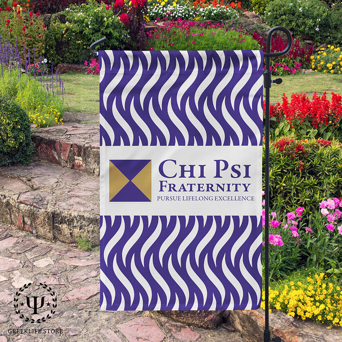 Chi Psi Garden Flags