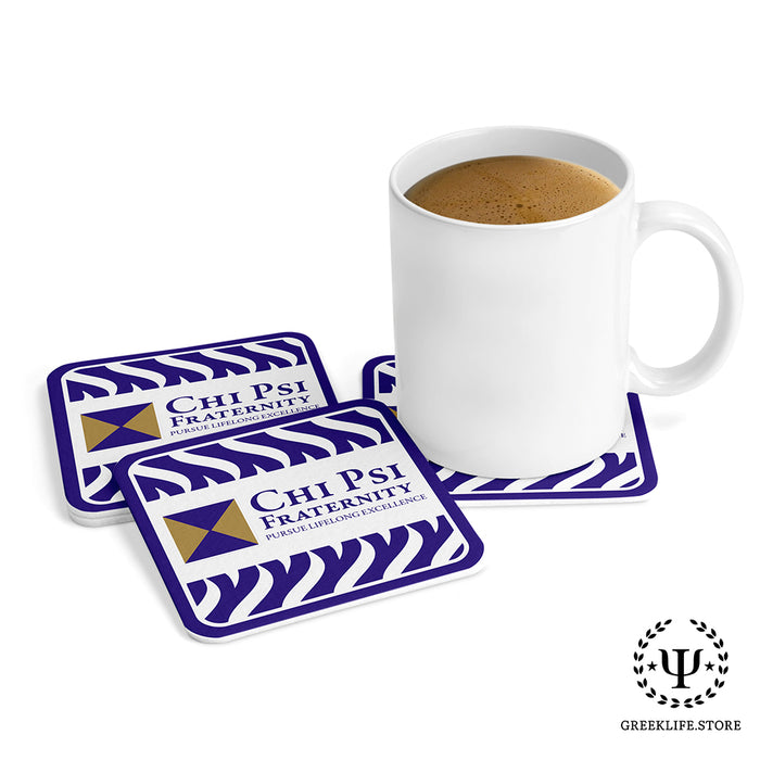 Chi Psi Beverage Coasters Square (Set of 4)