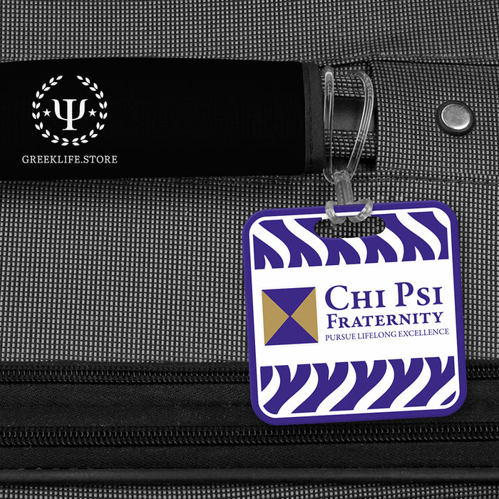 Chi Psi Luggage Bag Tag (square)