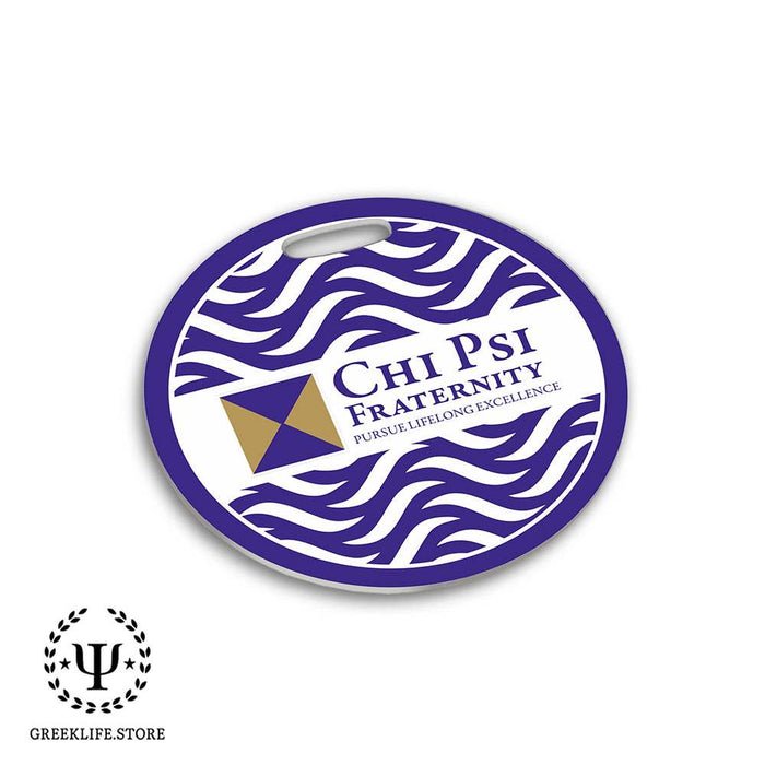 Chi Psi Luggage Bag Tag (round)