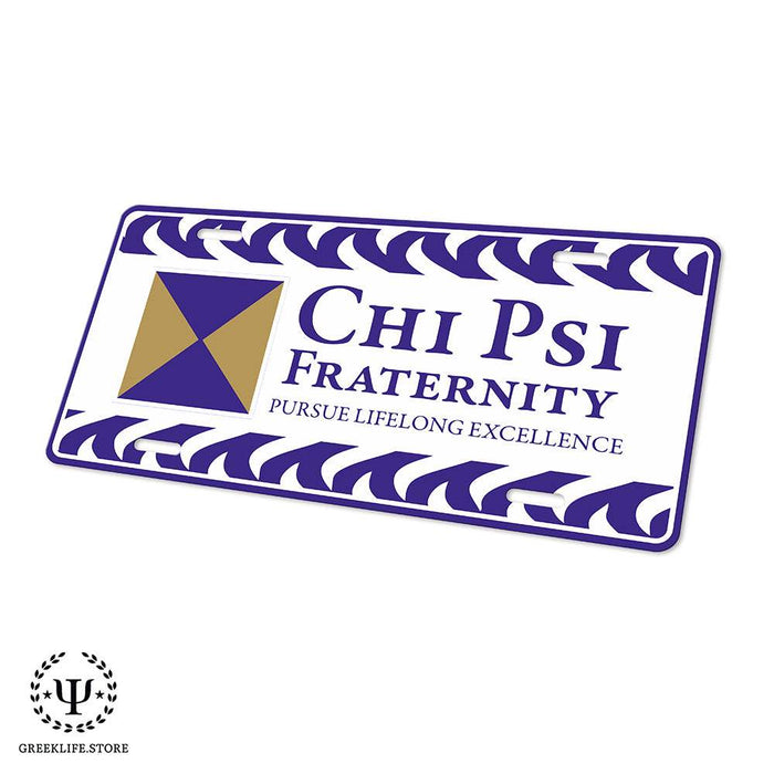 Chi Psi Decorative License Plate