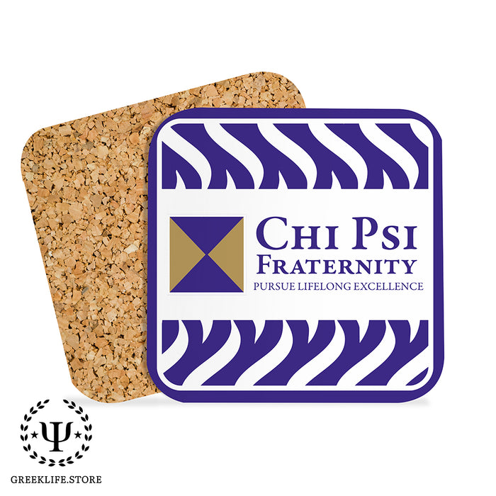 Chi Psi Beverage Coasters Square (Set of 4)