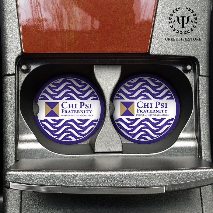 Chi Psi Car Cup Holder Coaster (Set of 2)