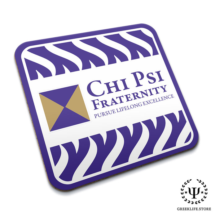 Chi Psi Beverage Coasters Square (Set of 4)