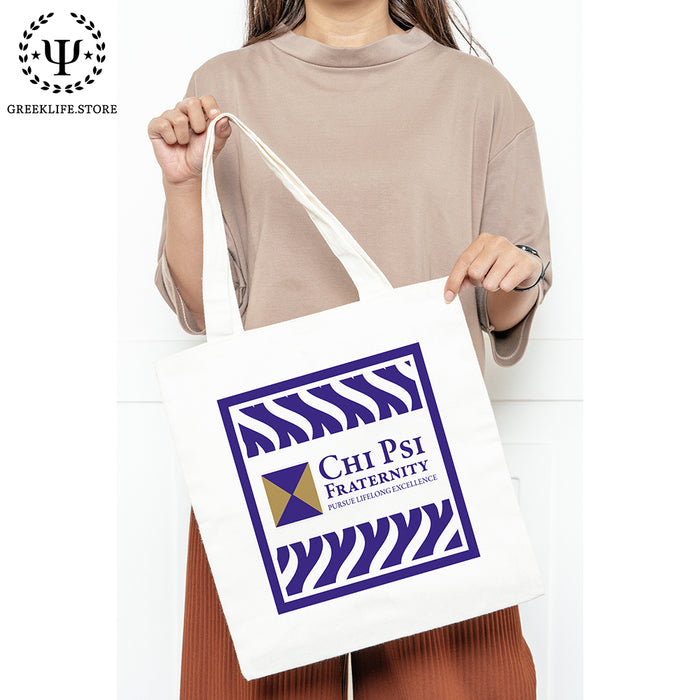 Chi Psi Market Canvas Tote Bag