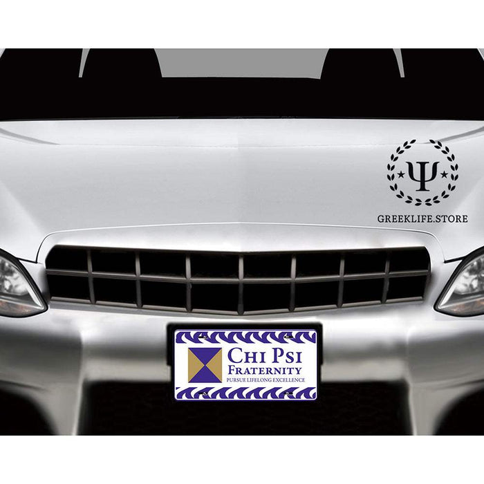 Chi Psi Decorative License Plate