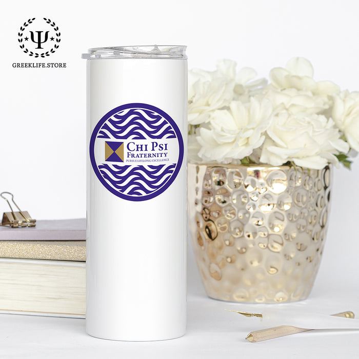 Chi Psi Stainless Steel Skinny Tumbler 20 OZ