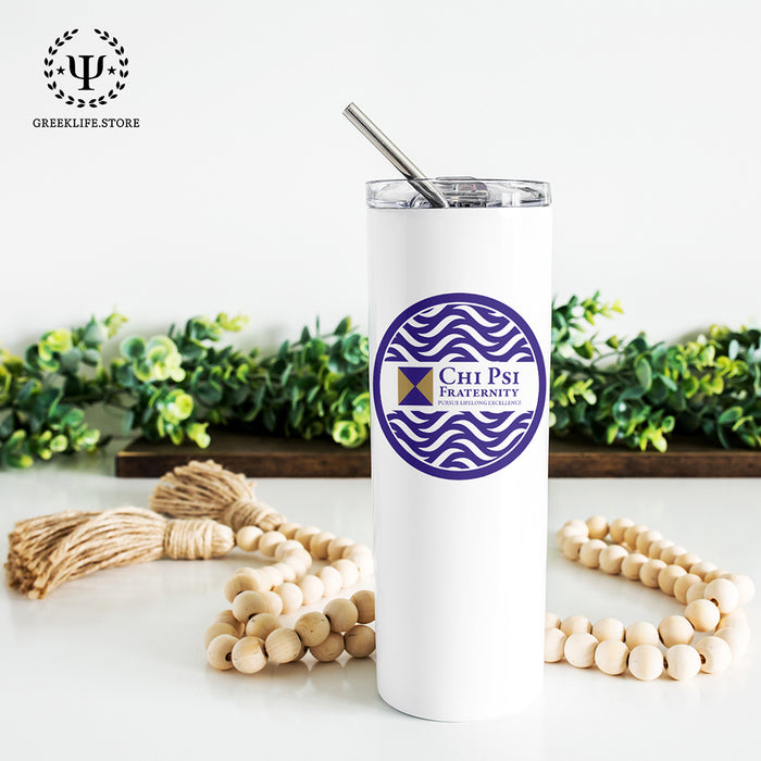 Chi Psi Stainless Steel Skinny Tumbler 20 OZ