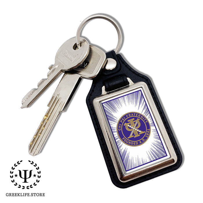 Chi Psi Keychain Rectangular