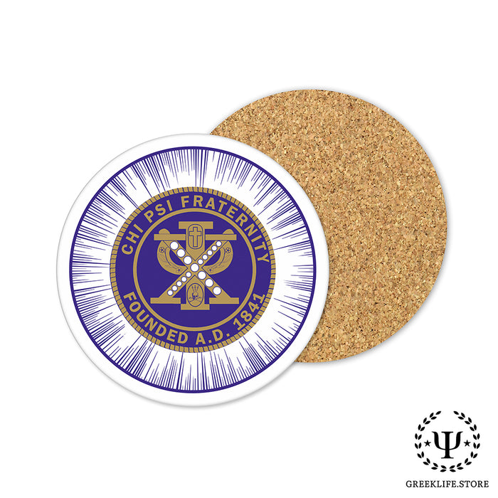 Chi Psi Beverage coaster round (Set of 4)