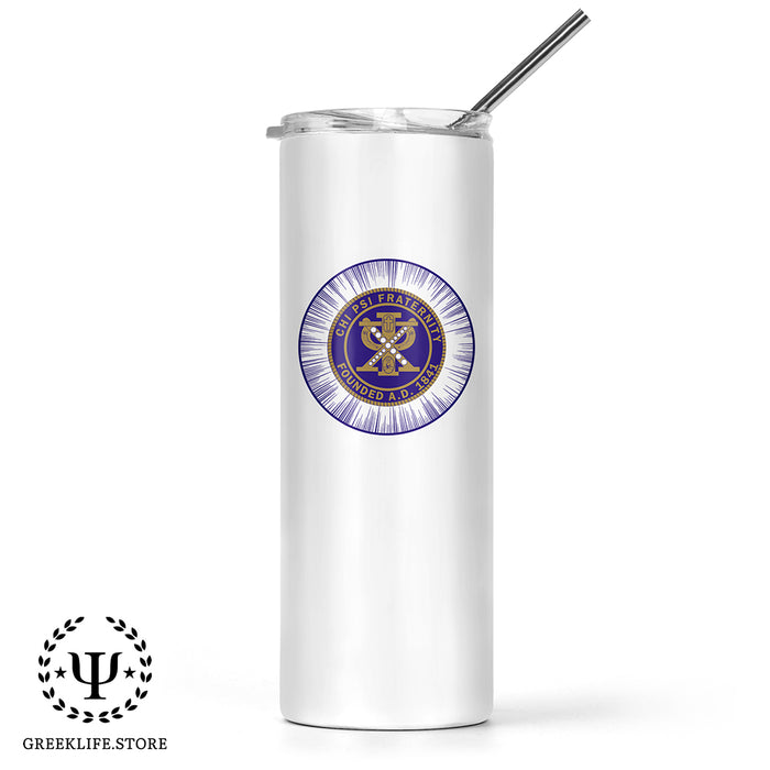 Chi Psi Stainless Steel Skinny Tumbler 20 OZ