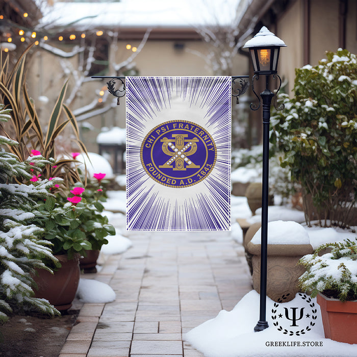 Chi Psi Garden Flags