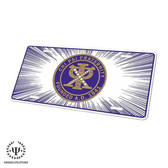 Chi Psi Decorative License Plate