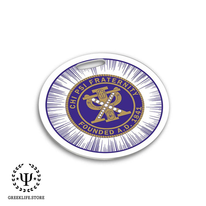 Chi Psi Luggage Bag Tag (round)