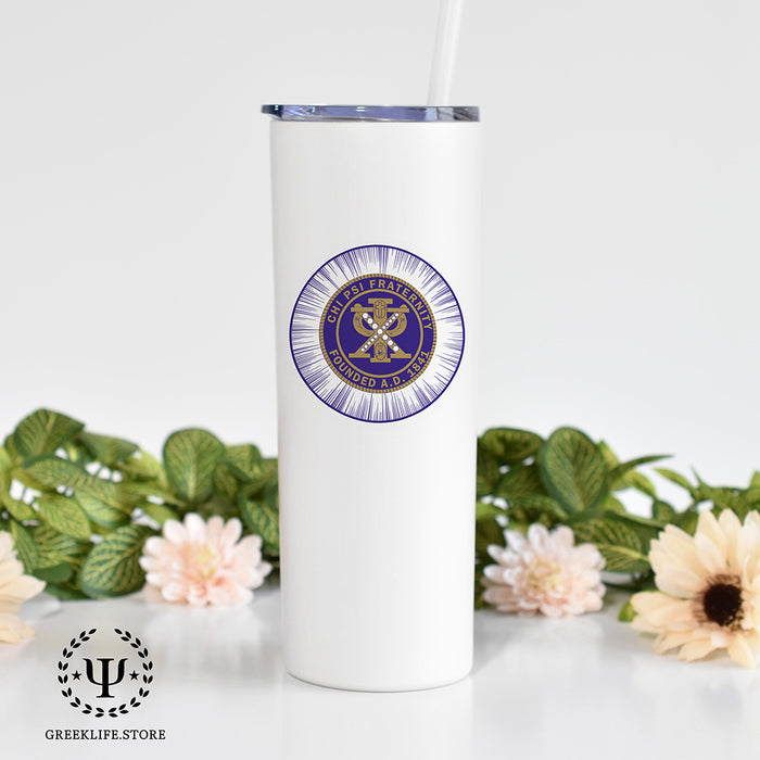 Chi Psi Stainless Steel Skinny Tumbler 20 OZ