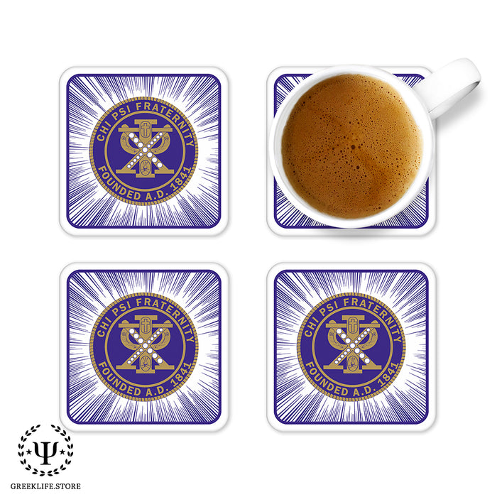 Chi Psi Beverage Coasters Square (Set of 4)