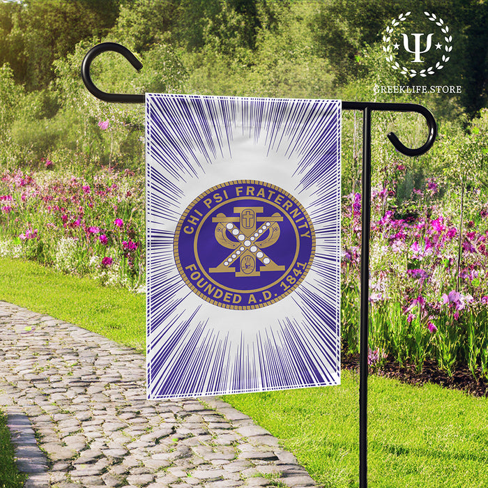 Chi Psi Garden Flags