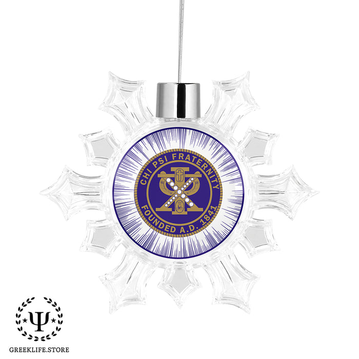 Chi Psi Christmas Ornament - Snowflake