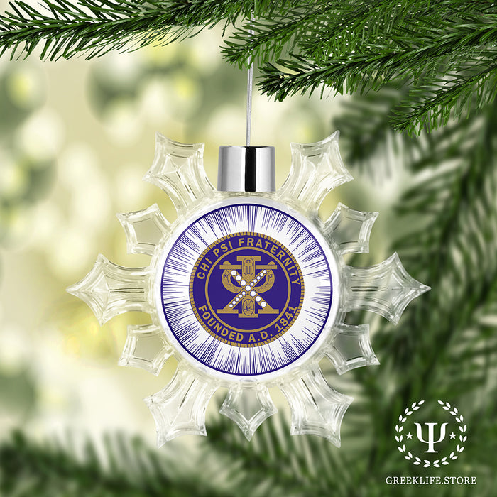 Chi Psi Christmas Ornament - Snowflake