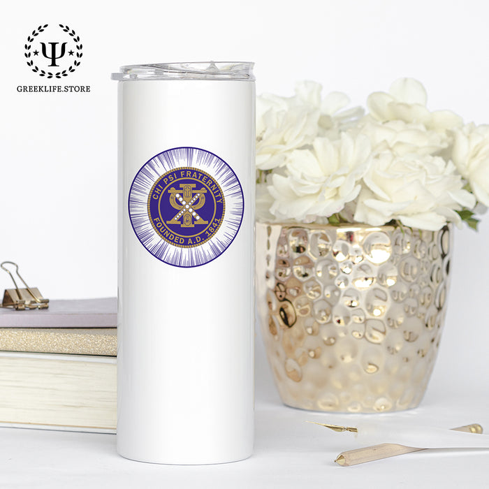 Chi Psi Stainless Steel Skinny Tumbler 20 OZ