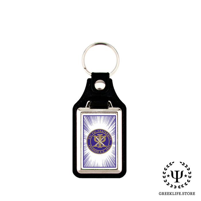 Chi Psi Keychain Rectangular