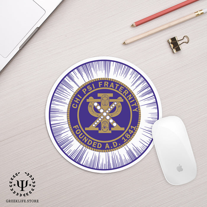 Chi Psi Mouse Pad Round