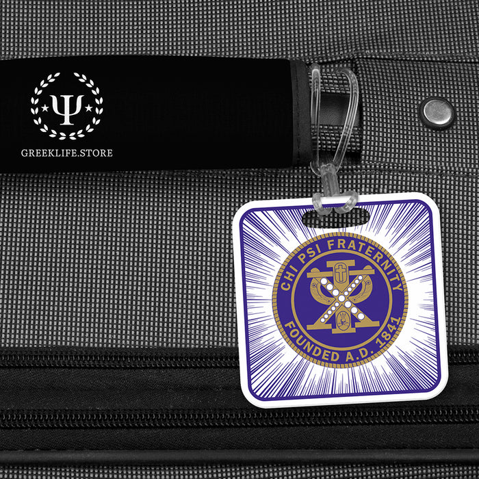 Chi Psi Luggage Bag Tag (square)