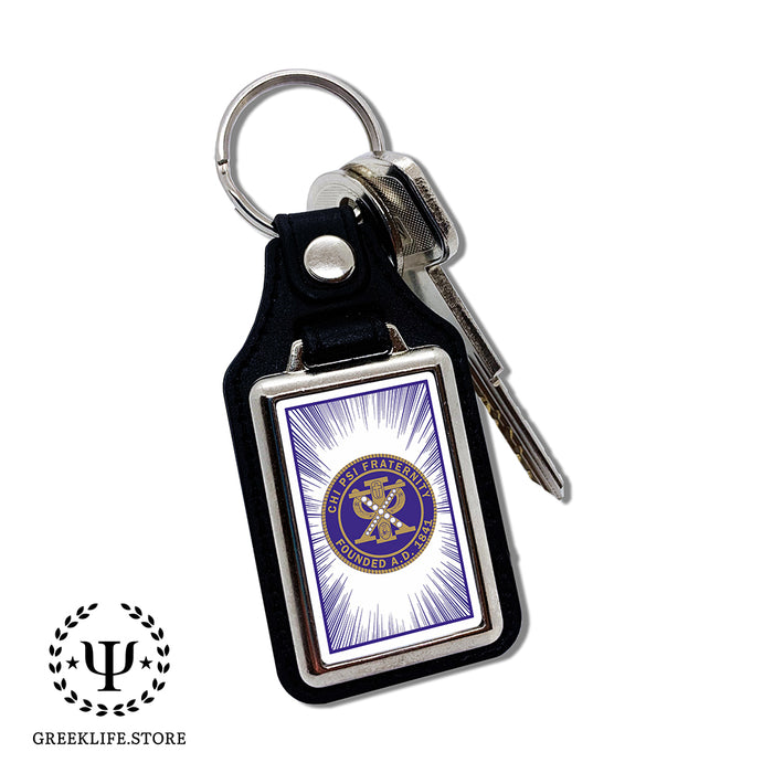 Chi Psi Keychain Rectangular