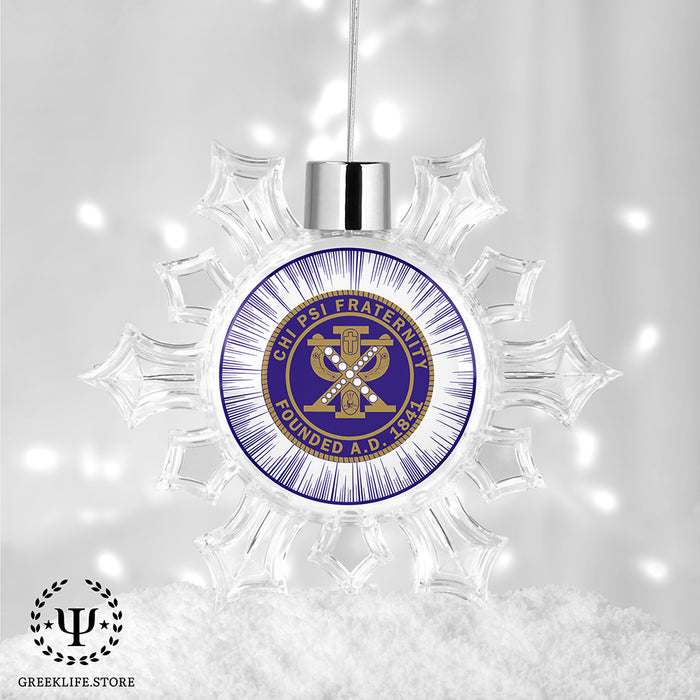 Chi Psi Christmas Ornament - Snowflake