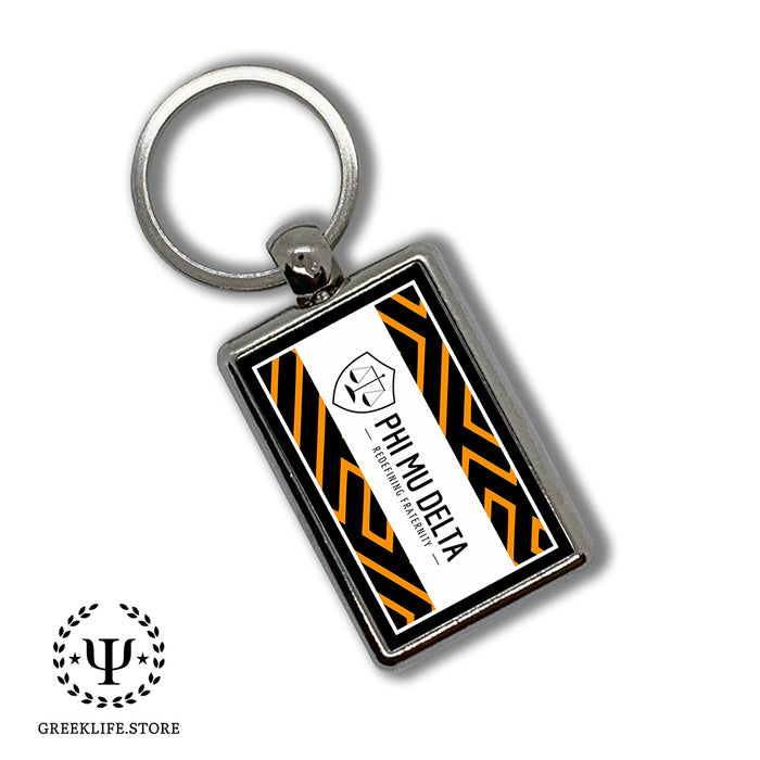 Phi Mu Delta Keychain Rectangular