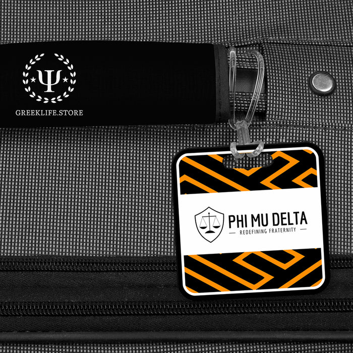 Phi Mu Delta Luggage Bag Tag (square)