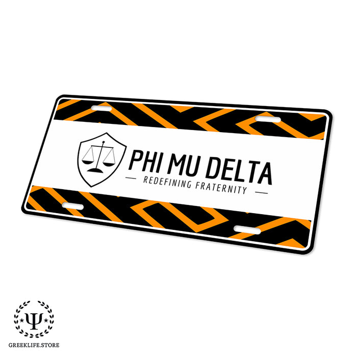 Phi Mu Delta Decorative License Plate