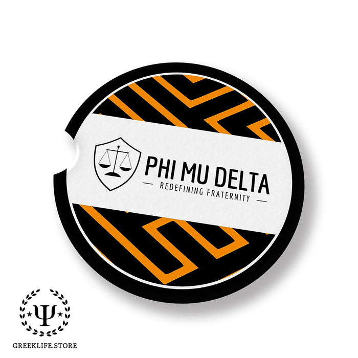 Phi Mu Delta Car Cup Holder Coaster (Set of 2)