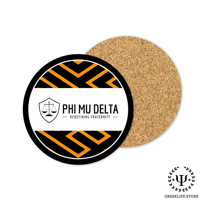 Phi Mu Delta Beverage coaster round (Set of 4)