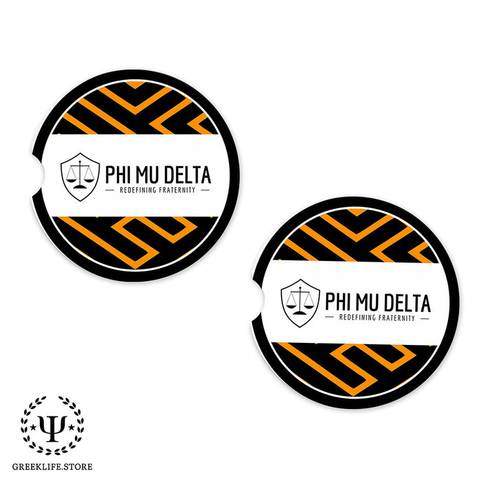 Phi Mu Delta Car Cup Holder Coaster (Set of 2)