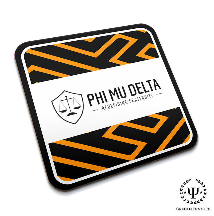 Phi Mu Delta Beverage Coasters Square (Set of 4)