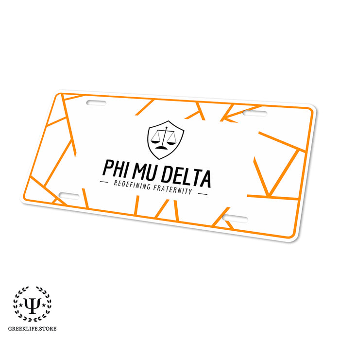 Phi Mu Delta Decorative License Plate