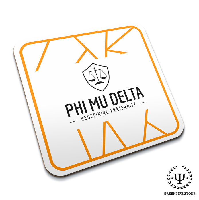 Phi Mu Delta Beverage Coasters Square (Set of 4)