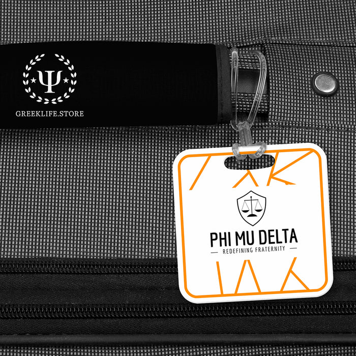 Phi Mu Delta Luggage Bag Tag (square)