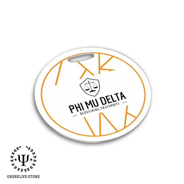 Phi Mu Delta Luggage Bag Tag (round)