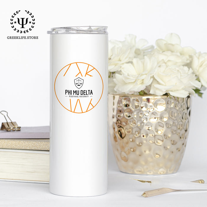 Phi Mu Delta Stainless Steel Skinny Tumbler 20 OZ