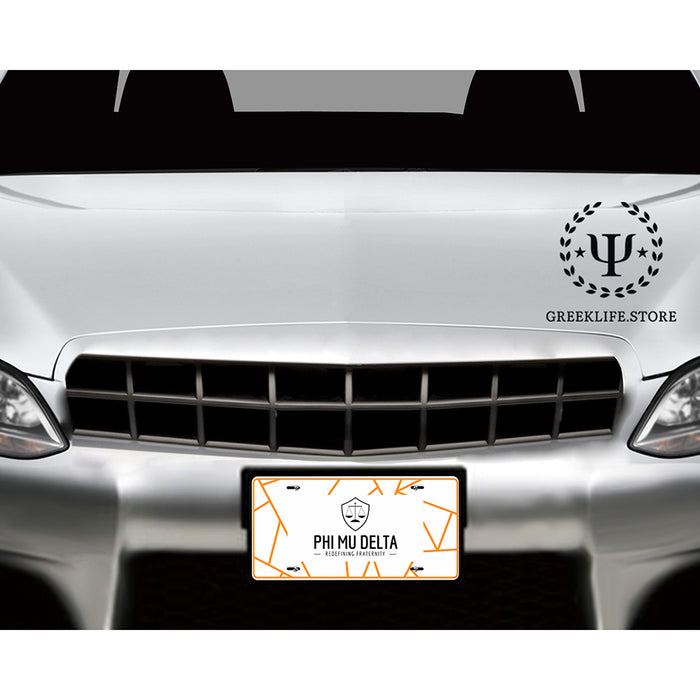 Phi Mu Delta Decorative License Plate