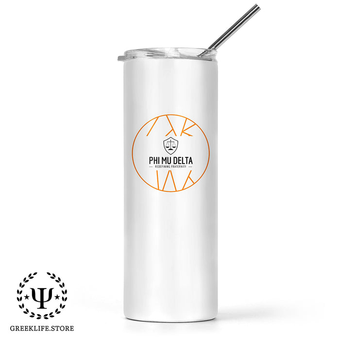 Phi Mu Delta Stainless Steel Skinny Tumbler 20 OZ