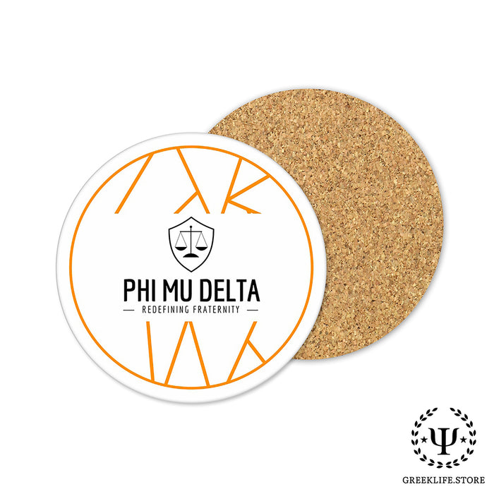 Phi Mu Delta Beverage coaster round (Set of 4)