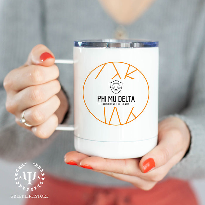 Phi Mu Delta Stainless Steel Travel Mug 13 OZ