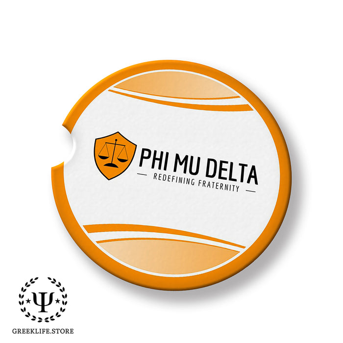 Phi Mu Delta Car Cup Holder Coaster (Set of 2)